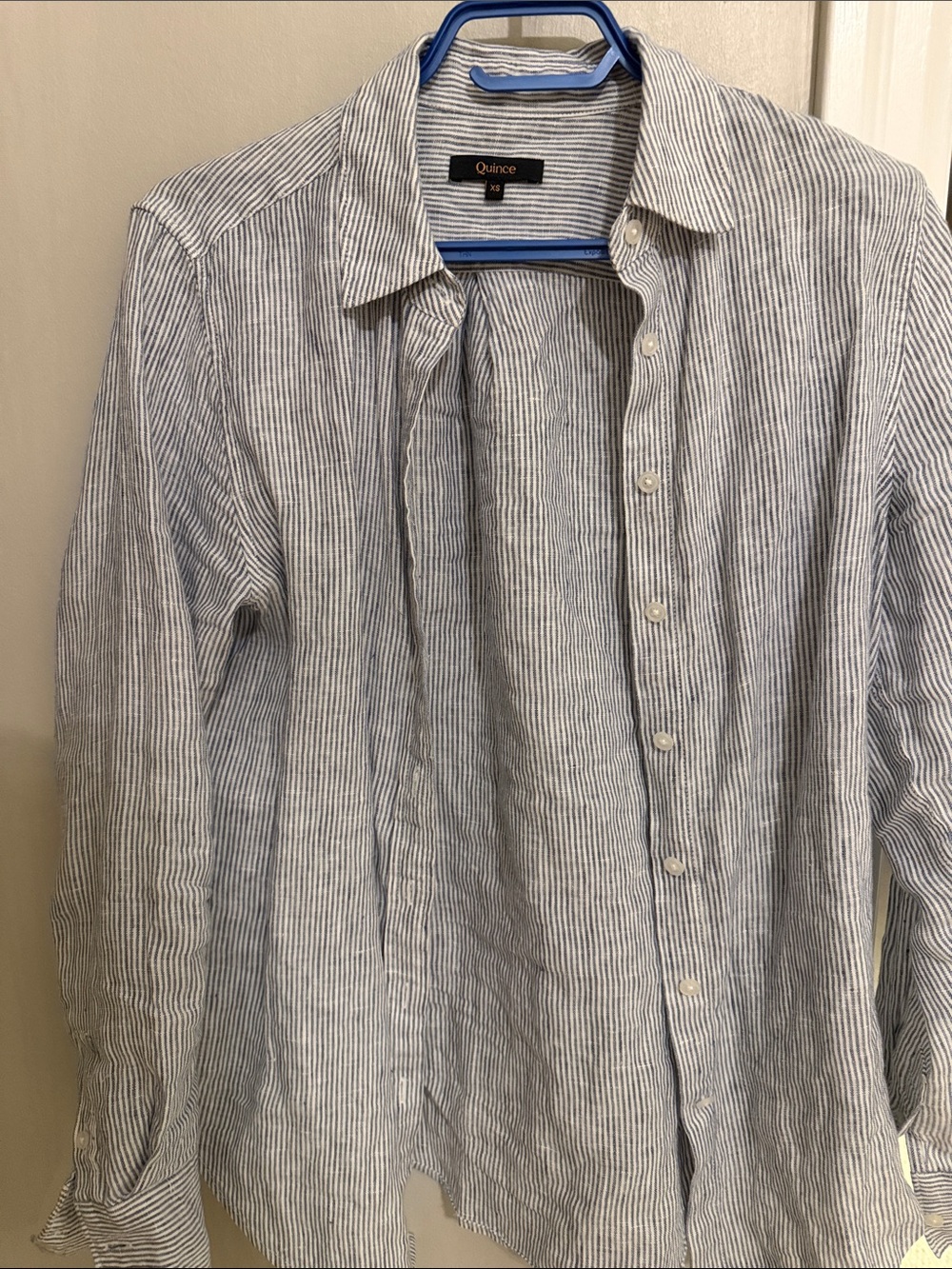 Quince Women’s 100 % European linen long sleeve shirt